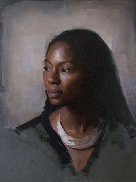 Portrait Artists, Modern Portrait, Black Woman Artwork, Modern Portraits, Painting People, Ap Art, Women Art, God Art, Black Women Art