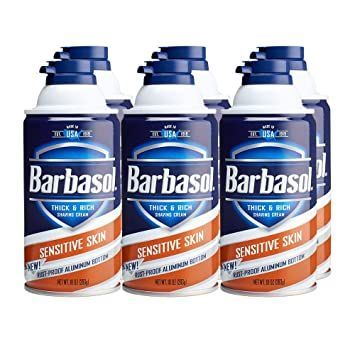 Barbasol Sensitive Skin Thick and Rich Shaving Cream for Men, 10 oz., Pack of 6 Shaving Cream For Men, Barbasol Shaving Cream, Mens Shaving Cream, Ear Wax Removal Tool, Best Shave, Ear Wax Removal, Baby Bottoms, Mens Shaving, Shaving Cream