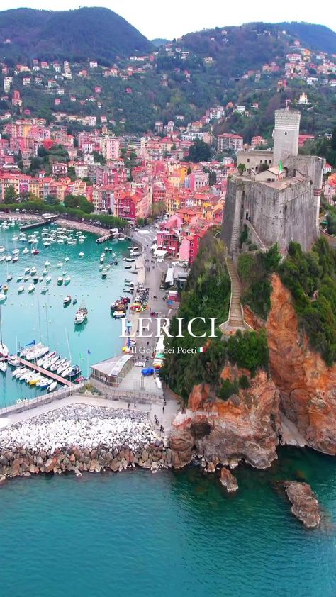 7.6K views · 442 reactions | 📍Lerici 🇮🇹 Gulf of the poets 🇮🇹 Lerici is one of the most loved and most renowned tourist destinations in the levante Riviera famous for its beaches and its wonderful glimpses. ✨🩵💙. #travelling #travelgram #italy #lerici #trip #wanderlust #vacation #upperview #adventure #instatravel #mountains #instago #naturelovers #traveling #travelling #travelblogger #europe #beautifuldestinations #landscapephotography #traveler #tourism #travelgirl #droneshorts #dorneview #beautifulitaly #explorepagel #follow #like #share #viralreels #viralshorts | Aytan Rafael Rick Nelson, Tourist Destinations, Beautiful Destinations, Insta Travel, Poets, Girls Trip, Travel Blogger, Landscape Photography, Tourism