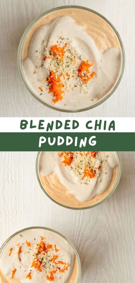 Blended Chia Pudding takes just 5 minutes to make, and it tastes delicious! This healthy, naturally sweetened chia seed recipe is perfect for breakfast, or snacking. Plus, it's dairy-free and gluten-free. Blend, chill, and enjoy for up to 4 days. Blended Chia Pudding, Banana Chia Pudding, Chia Pudding Recipe, Chia Seed Recipes Pudding, Chia Recipe, Chia Seed Recipes, Healthy Food Menu, Sports Nutritionist, Chia Pudding Recipes