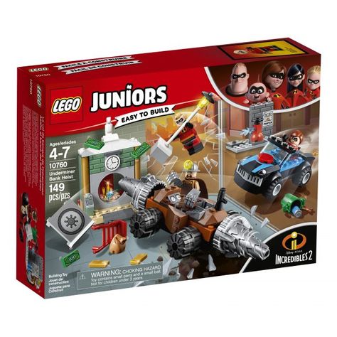 Disney Pixar's Incredibles 2 LEGO Juniors sets revealed [News] Bank Heist, Lego Juniors, Bank Vault, Minecraft Video Games, Disney Incredibles, Incredibles 2, Lego News, Construction Toy, Buy Lego