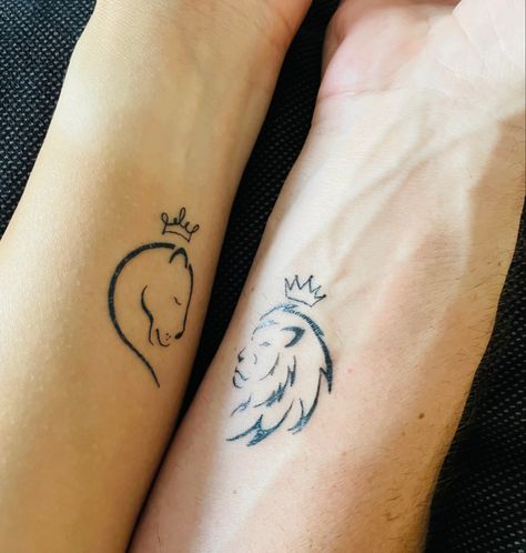 Unique Couple Tattoo, Cross Heart Tattoos, Mrs Tattoo, Married Couple Tattoos, Marriage Tattoos, Pair Tattoos, Finger Tattoos For Couples, Couple Tattoo Ideas, Minimalist Couple