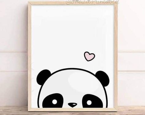 Summer Rules, Dorm Room Crafts, Cute Easy Paintings, Teen Wall Art, Kids Canvas Art, Printable Cute, Panda Panda, Kawaii Panda, Small Canvas Paintings