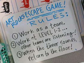 Cassie Stephens: In the Art Room: The Art Rocks Escape Game! Art Escape Room Ideas, Art Room Games, Art Escape Room, Teaching Books, Escape Room Diy, Steam Lab, Detective Party, Breakout Boxes, Cassie Stephens