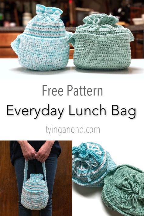 Crocheted Lunch Bag, Lunch Bag Crochet, Crochet Lunch Box Bag, Crochet Lunch Bag Pattern Free, Crochet Lunch Bag, Lunch Bag Pattern, Lunch Box Pattern, Small Bag Pattern, Lunch Bags Pattern