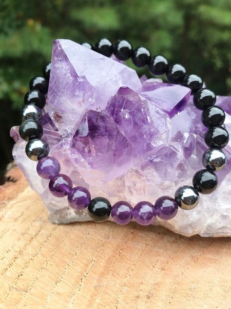 Psychic Attack Shield Bracelet Chakra Healing Crystals | Etsy String Jewelry, Bracelet Chakra, Bracelet Elegant, Psychic Attack, Chakra Healing Crystals, Color Beads, Watches Women Fashion, Healing Bracelets, Chakra Healing