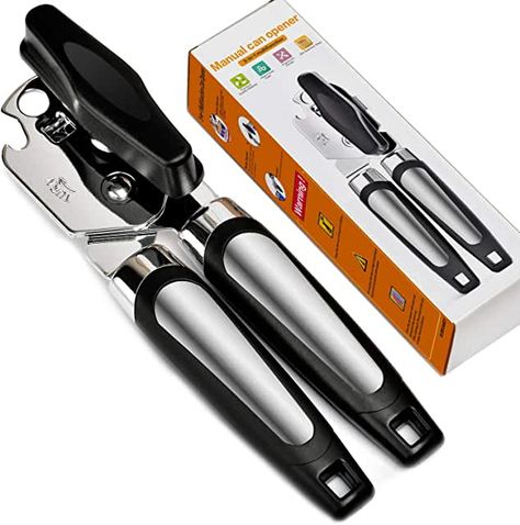 Amazon.com: can opener Tin Opener, Electric Can Opener, Can Lids, Can Openers, Jar Opener, Smooth Edges, Tin Can, Ergonomic Handle, 3 In 1