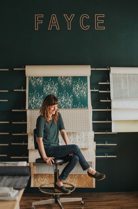 A 100 Year Old Textile Mill Encouraged This Young Entrepreneur to Start Her Own Business | Lark & Linen Interior Design and Lifestyle Blog Interior Design Hd, Toronto Interior Design, Interior Design Pictures, Interior Design Plan, Linen Interior, Interior Design Website, Textile Market, Best Office, Screen Printed Fabric