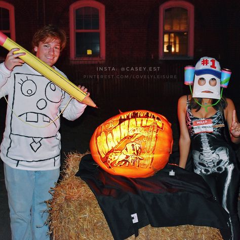 Smitty Werbenjagermanjensen Costume, Spongebob Couple Costume, Spongebob Couples Costume, Doodle Bob Costume, Spongebob Rave, Marilyn Monroe Halloween Costume, Smitty Werbenjagermanjensen, 2022 Costumes, Work Costumes