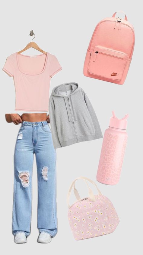 Cute outfit for school! Outfit Ideas For School Colorful, Cute Outfits For School Elementary 5th Grade Girl, Cute Clothes For Teenagers School, Cute Picture Day Outfits, Cute Picture Day Outfits For School, Girl Outfits For School, Cute School Fits, Picture Day Outfits, Outfit For School