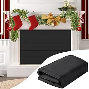 Fireplace Cover, Magnetic Fireplace Blocker Blanket Stops Heat Loss, Indoor Fireplace Draft Stopper Save Energy, Magnetic Fireplace Draft Cover for Iron Fireplace Frame (35"x31") Fireplace Frames, Fireplace Cover Up, Fireplace Draft Stopper, Fireplace Frame, Metal Fireplace, Fireplace Cover, Iron Fireplace, Draft Stopper, Cold Prevention