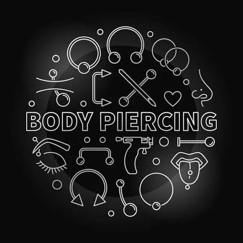 Piercing Logo Design Ideas, Piercings Wallpaper, Piercing Poster, Piercing Wallpaper, Piercing Room, Eyebrow Design, Tree Logo Design, Piercing Studio, Piercing Shop