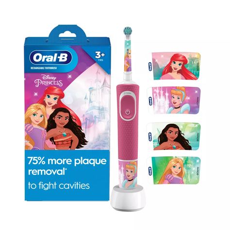 Kids Electric Toothbrush, Victoria Secrets Coconut, Charcoal Toothbrush, Timer App, Kids Teeth, Princess Sticker, Manual Toothbrush, Round Brush, Healthy Smile