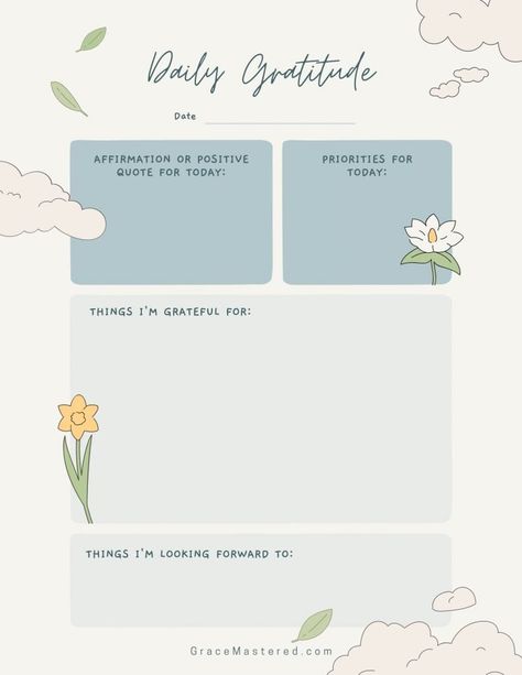 How To Practice Gratitude Journal, Gratitude Journal Templates, Gratitude Journal Worksheet, Gratitude Diary Ideas, Diy Gratitude Journal Ideas, Digital Gratitude Journal Free, Manifestation Template Free, Grateful Journal Template, Gratitude Journal Template Ideas