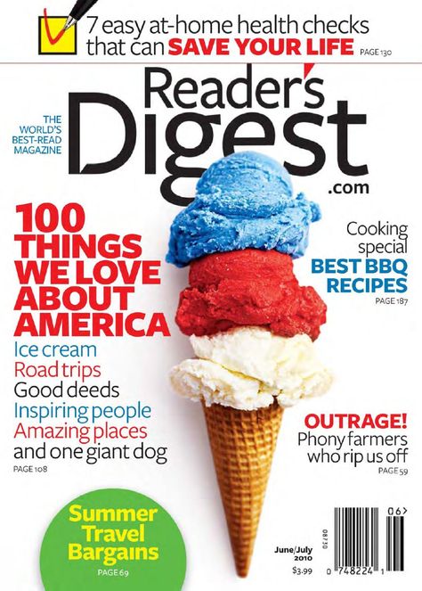 Looking back to Readers Digest June/July 2010 magazine cover. Best Bbq Recipes, Sheep Logo, Book Excerpts, America Food, Best Essay Writing Service, Information Overload, Readers Digest, Best Bbq, Good Essay