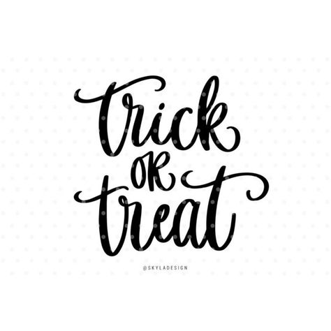 halloween svg files ❤ liked on Polyvore featuring home, home decor, holiday decorations, phrase, quotes, saying, text, vintage home decor, vintage home accessories and halloween home decor Halloween Svg Files, Trick Or Treat Svg, Collection Board, Vintage Home Accessories, Phrase Quotes, Vintage Holiday Decor, Silhouette Design Studio, Halloween Quotes, Home Decor Vintage