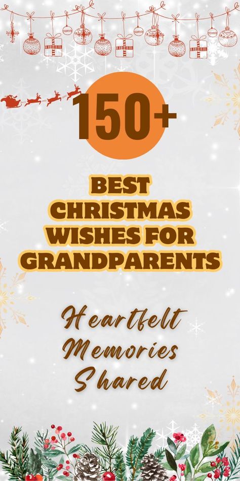 Christmas wishes for grandparents, heartfelt holiday messages, festive greetings for grandparents, Christmas love for grandma and grandpa, family holiday cheer, meaningful holiday notes, seasonal messages for grandparents, joyful Christmas memories, thoughtful Christmas wishes, holiday appreciation for grandparents Quotes For Grandparents, Christmas Wishes For Family, Short Christmas Wishes, Fall Festival Decorations, Loving Messages, Best Christmas Wishes, Christmas Card Messages, Grandparents Christmas, Card Messages