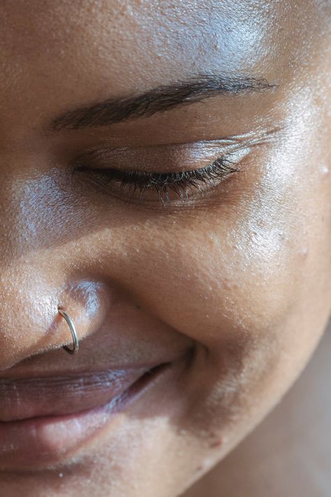 Crop cheerful ethnic lady with closed eyes · Free Stock Photo Indian Woman Watercolor, Piercing Surface, Piercing Arcade, Beauty Hacks Lips, Close Up Faces, Beauty Face Women, Gua Sha, Beautiful Smile Women, Nose Piercing