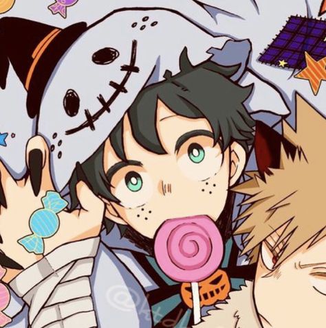 bakugo x deku match icon - mha Halloween Bakugo Pfp, Bkdk Halloween, Bakudeku Matching, Bkdk Matching, Bakugo X Deku, Baku Deku, Mha Pfp, Deku X Kacchan, Halloween Matching