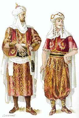 Tracking down the illustration source Medieval Arabic Clothing, Muslim Dress Code, The Spanish Inquisition, Costume Design Sketch, Spanish Inquisition, Spring Campaign, Polymer Clay Christmas, Steampunk Costume, Muslim Dress