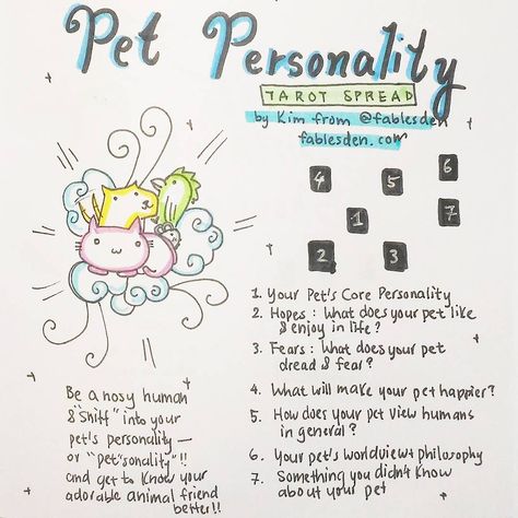 Pet Personality Spread Reading for pets seem like a "whaaat?" idea to some, and indeed--I think the tarot archetypes need to be… Pet Tarot Spread, Pet Tarot, Tarot Archetypes, Oracle Spreads, Spreads Tarot, Oracle Card Spreads, Animal Communication, Learning Tarot Cards, Mystery School