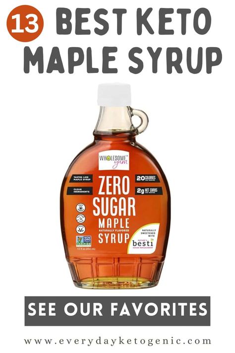 13 Best keto maple syrup brands: Sugar-Free Syrups Keto Maple Syrup, Sugar Free Syrup Recipe, No Carb Breakfast, Maple Syrup Recipes, Alternative Sweeteners, Sugar Free Maple Syrup, Low Carb Treats, Sugar Free Syrup, Dessert Toppings