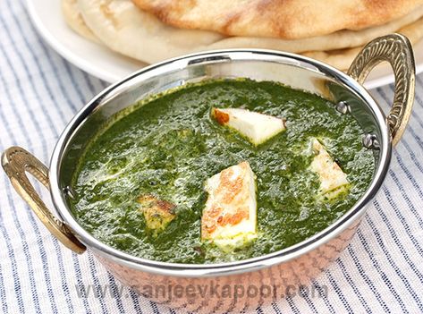 How to make Palak Paneer, recipe by MasterChef Sanjeev Kapoor Saag Paneer Recipe, Recipes For Babies, Indian Cheese, Saag Paneer, Healthy Indian Recipes, Slow Cooker Vegetarian, Slow Cooker Dinner, Paneer Recipes, Tasty Vegetarian Recipes