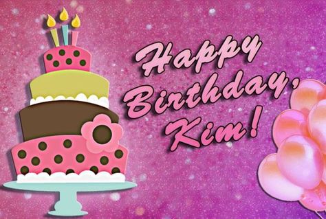 Kim Birthday, Wishing Someone Happy Birthday, Happy Birthday Kim, Wish Happy Birthday, Kim Song, Happy Birthdays, Best Happy Birthday, Happy Gif, Jr Art