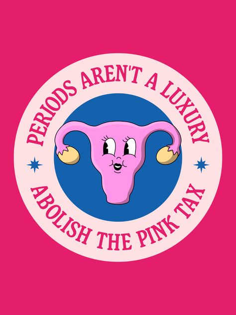 Psych Stickers, Feminism Design, Period Stickers, Brain Project, Feminist Stickers, Period Party, Teenage Brain, Feminism Poster, Pink Tax