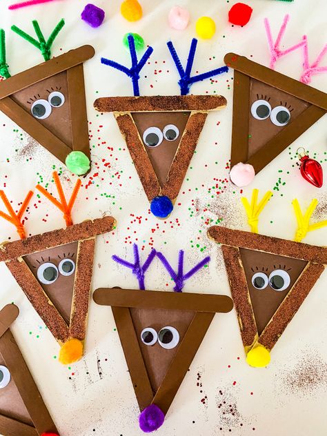 Reindeer Crafts For Kids, Christmas Crafts For Preschoolers, Reindeer Crafts, Prek Crafts, Crafts For Preschoolers, December Crafts, Reindeer Craft, K Crafts, Preschool Christmas Crafts