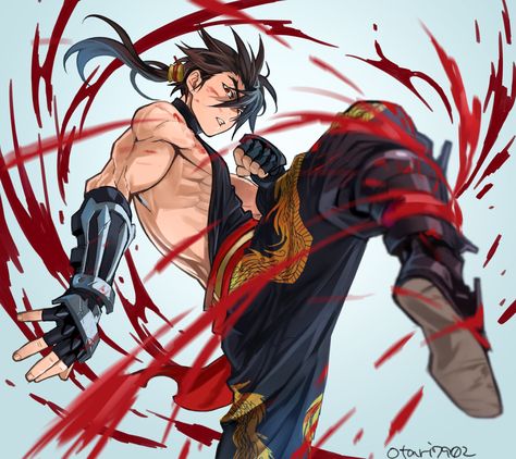 Yuumei Art, Male Character, Black Anime Characters, Anime Warrior, Character Design Male, Action Poses, Art Poses, Anime Poses Reference, Dnd Characters