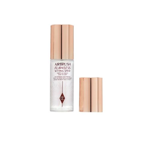 Mini Airbrush Flawless Setting Spray - Charlotte Tilbury | Sephora Ct Setting Spray, Aloe Vera Leaf, Makeup Bags Travel, Setting Spray, Floral Scent, How To Apply Makeup, Charlotte Tilbury, Bag Travel, Hydrate Skin