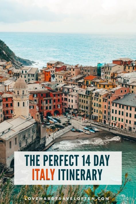 2 weeks in Italy: UNFORGETTABLE 14 day itinerary of Italy’s best spots! Quotes About Italy, Italy Honeymoon Itinerary, 2 Weeks In Italy, Italy Quotes, Rome Airport, Driving In Italy, Best Places In Italy, Florence Hotels, Visit Rome