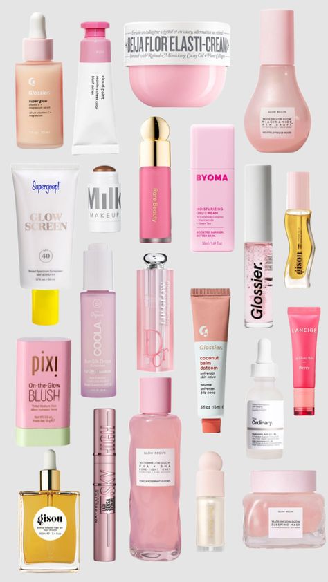 current wishlist ! #aestheticboard #coquette #fyp #aesthetics #moodboards #pretty Coquette Products, My Current Wishlist, Coquette Wishlist, Birthday Wish List, Plump Hair, Super Glow, Makeup Bag Essentials, Mario Badescu Skin Care, Birthday Wish