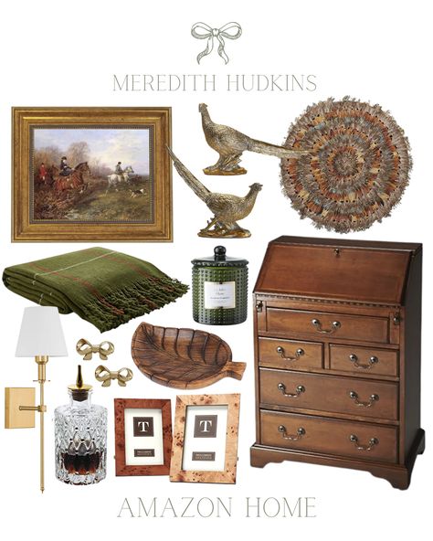 Cozy Fall Interiors, English Hunting Lodge Decor, Meredith Hudkins, House Sketches, Traditional Fall Decor, Chinoiserie Wall Art, Hippie House, Fireplace Room, Home Vibes