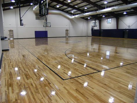 Gymnasium Flooring by All Sport America Industrial Warehouse Home, Home Basketball Court, Basketball Court Backyard, Basketball Floor, Indiana Basketball, Basketball Decorations, Indoor Tents, Basketball Tickets, Indoor Basketball Court