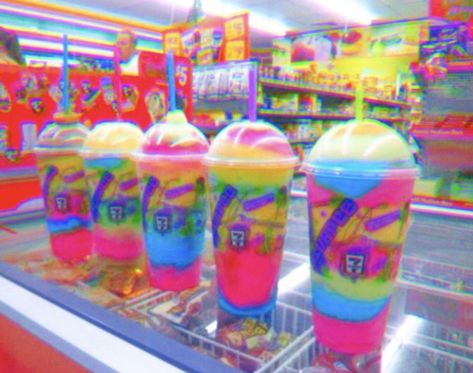 #rainbowsandnostalgia Vintage Kidcore Aesthetic, Food Rainbow, Pastel Cupcakes, Kidcore Aesthetic, Dreamcore Weirdcore, Rainbow Aesthetic, Neon Aesthetic, Pink Vibes, Food Yummy