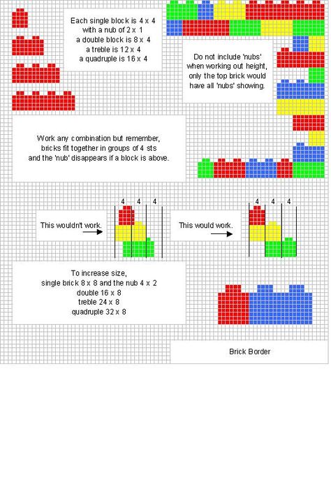 Cross Stitch Brick Border Lego Brick Cross Stitch Patterns, Cross Stitch Lego Patterns, Lego Cross Stitch Patterns, Lego Quilt, Lego Classroom Theme, Crochet Lego, Brick Border, Lego Wedding, Tiny Cross Stitch