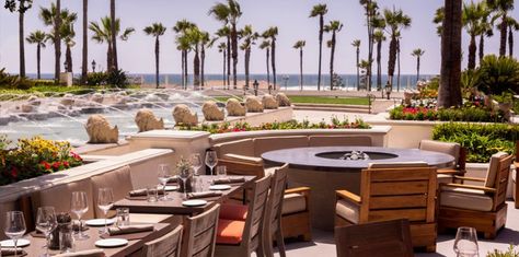 Watertable Website Huntington Beach Restaurants, Ocean View Restaurant, Orange County Beaches, Beach Meals, Waterfront Restaurant, Surf City, Hyatt Regency, Sunset Views, Architectural Inspiration