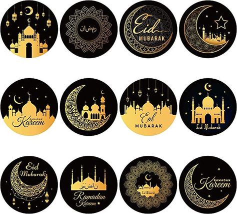 Only $9.99! Eid Mubarak Stickers, Envelope Gift, Box Bags, Moon Star, Ramadan Kareem, Eid Mubarak, Theme Party, Round Stickers, Stars And Moon