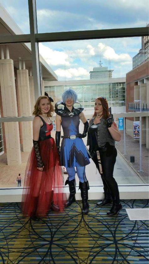 Deadpool, Megamind, and Baby cosplay with my sis and her friend, RVA comic con Megamind Cosplay, Baby Cosplay, Monster High, Deadpool, Ballet Skirt, Ballet, Comics