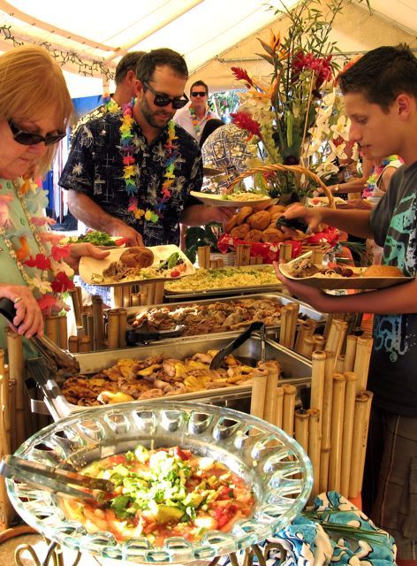 luau buffet | ... buffet. The following menu is fresh and simple, perfect for any Luau Luau Party Food, Luau Ideas, Hawaiian Bbq, Hawaiian Luau Party, Luau Wedding, 50th Anniversary Party, Dinner Party Menu, 50th Anniversary Celebration, Hawaiian Theme