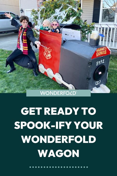 The countdown to the spookiest time of the year has officially begun! With just 42 days left until Halloween, it’s time to transform your WonderFold Wagon into a Halloween masterpiece. Check out these creative costume ideas that will make your wagon the star of the neighborhood. Plus, check out a few tips on how to get your wagon ready for Halloween festivities!🎃 Veer Wagon Halloween, Wonderfold Halloween Costumes, Wonderfold Wagon Halloween Costumes, Halloween Wagon Ideas, Halloween Wagon, Wagon Halloween Costumes, Creative Costume Ideas, Wonderfold Wagon, Creative Costume