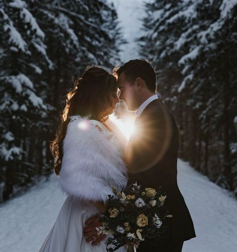 Love burns warm in the softest light 🤍 #camoreweddingphotographer #canmorewedding #winterwedding #canmorephotographer #banffphotographer #winterweddinginspiration #snowywedding #canmoreelopement #banffelopement #banffphotographer #banffweddingphotographer #banffelopementphotographer #calgaryphotographer #calgaryweddingphotographer #stylemepretty #authenticlovemag #rockymountainbride #confettiwedmag #greenweddingshoes #lookslikefilm #junebugweddings #weddingwire Winter Wedding Photography Poses, Winter Wedding Pictures, Snowy Elopement, Winter Wedding Photography, Snowy Wedding, Winter Wedding Photos, Outdoor Wedding Photos, Mountain Bride, Winter Wedding Inspiration