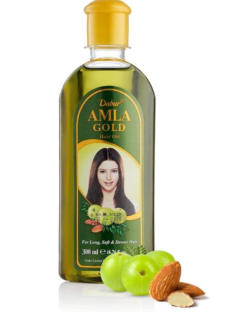 Amla oil is derived from the amla tree. This plant is widely respected and used in Ayurvedic medicines due to its high content of vitamin C, polyphenolic compounds and tannins, which deliver a wide range of health benefits not only for the hair and skin but also for the rest of the body. Dabur Amla Hair Oil, Henna Natural Hair, Amla Hair Oil, Split Ends Hair, Amla Oil, Natural Hair Treatments, Natural Conditioner, Scalp Treatments, Hair Care Growth