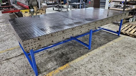 You have the whole weekend to build something on this table. What are you building? #welder #madeinusa #welding #weldtables #fabrication #weldtable #weld #fabricator Rib Skeleton, Fabrication Table, Welding Bench, Workbench Plan, Welding Table Diy, Table Saw Workbench, Folding Workbench, Welding Tables, Table Clamp