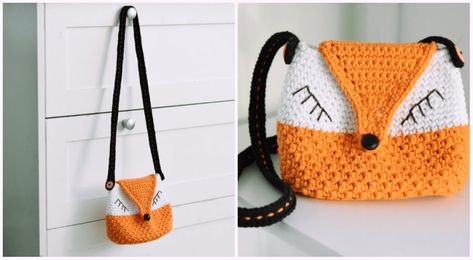 lilleliis Knit Bag Pattern, Fox Purse, Stitch Purse, Knitting Bag Pattern, Crochet Shell, Fox Bag, Knit Bag, Crochet Shell Stitch, Fox Girl