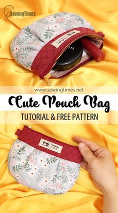 Small Bag Patterns To Sew, No Sew Purse, Small Purse Pattern, Sew Purse, Small Bag Pattern, Hand Bags Ideas, Diy Purses, Diy Coin Purse, Purse Patterns Free