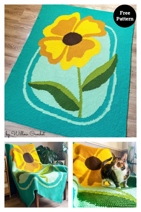 Crochet Flower Blanket Patterns, Crochet Hexagon Blanket, Comfy Crochet, Crochet Flower Blanket, Flower Blanket, Crochet Hexagon, Tapestry Bag, Crochet Home Decor, Afghan Patterns