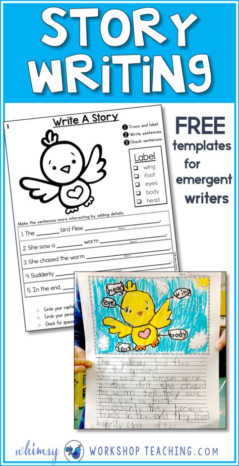 Story Writing Ideas - Whimsy Workshop Teaching Story Writing Ideas, Efl Teaching, Primary Writing, Writing Centers, 2nd Grade Writing, Daily Five, Sentence Building, 1st Grade Writing, First Grade Writing